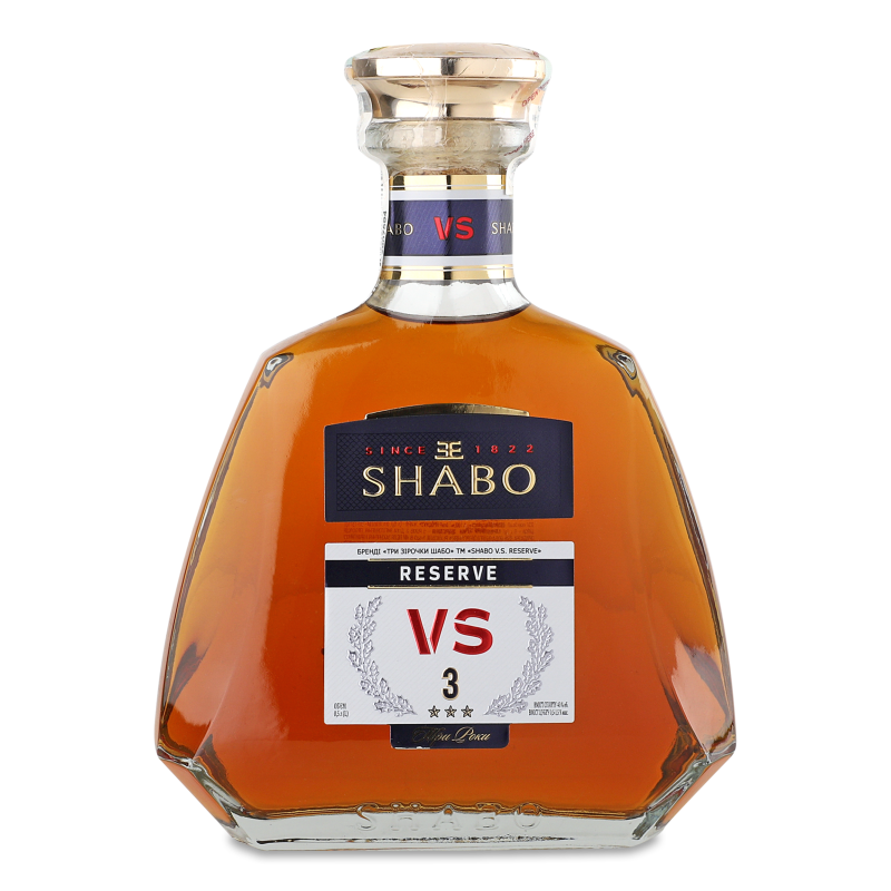 Бренді V.S. Reserve *** 40% 0,5л Shabo
