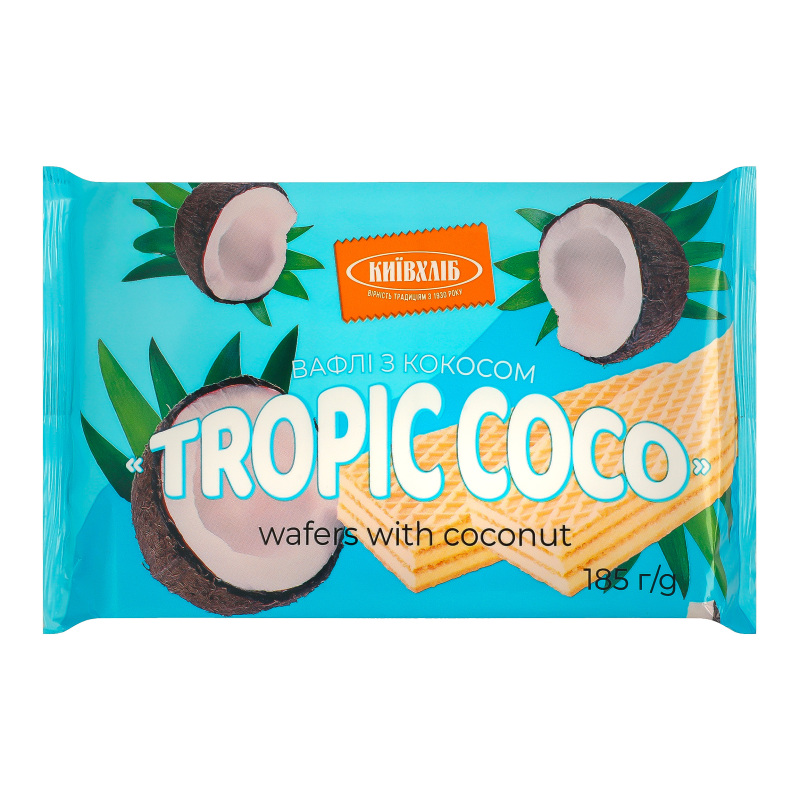 Вафлі з кокосом Tropic coco Київхліб м/у