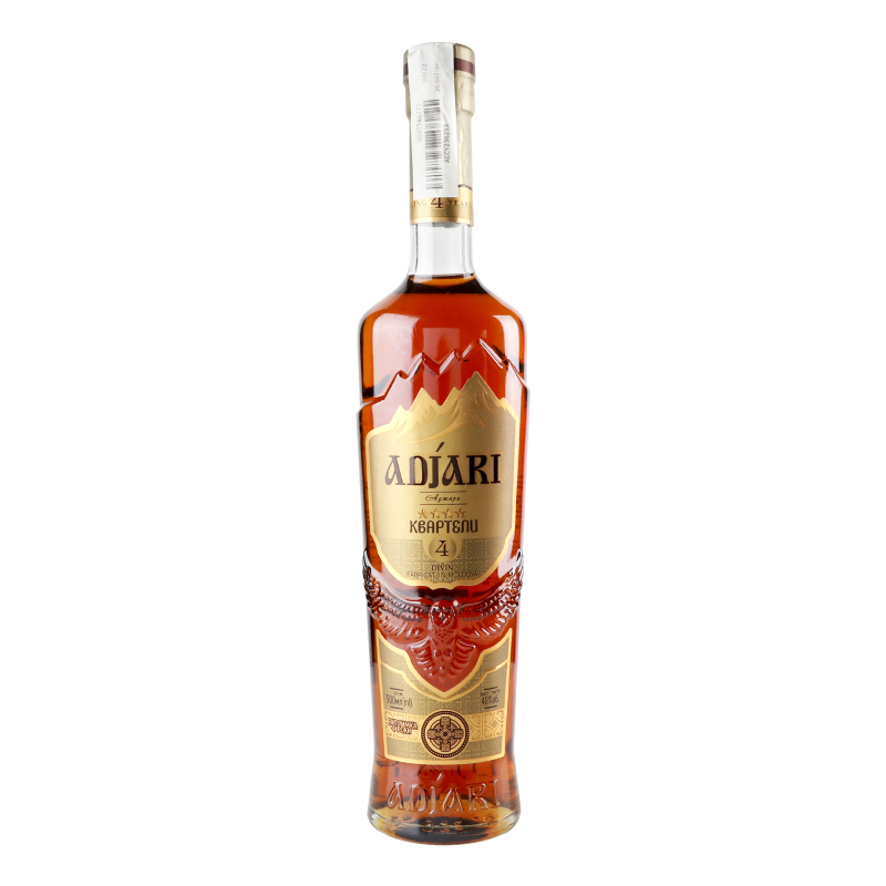 Коньяк 0.5л 40% 4 зірки Квартели Adjari пл Adjari(4820235321567