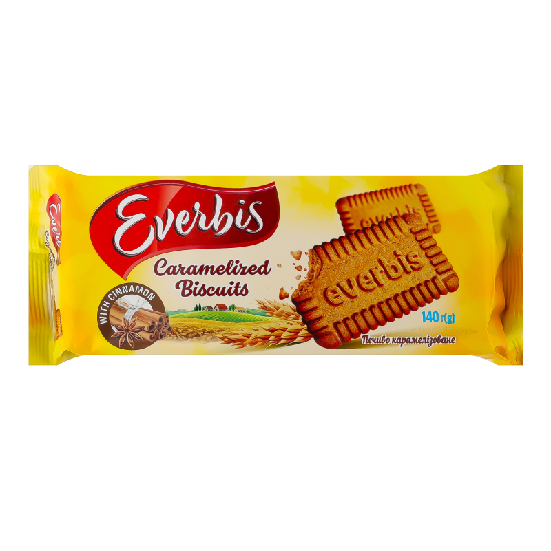 Печиво цукрове карамелізоване Everbis м/у