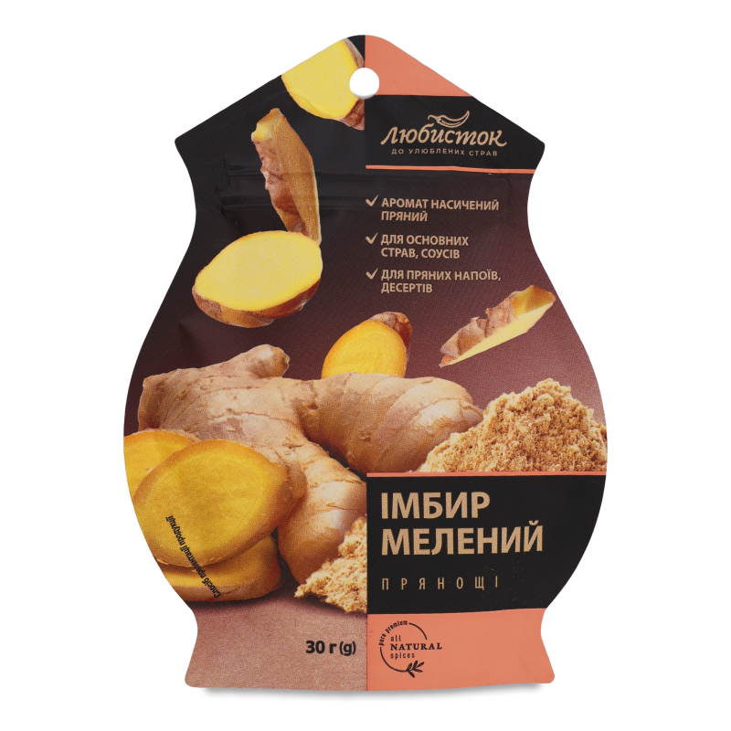 Імбир мелений 30г Любисток