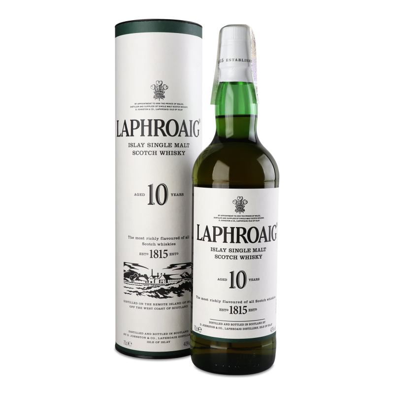 Віскі Ляфруак 10років 40% 0,7л в тубі