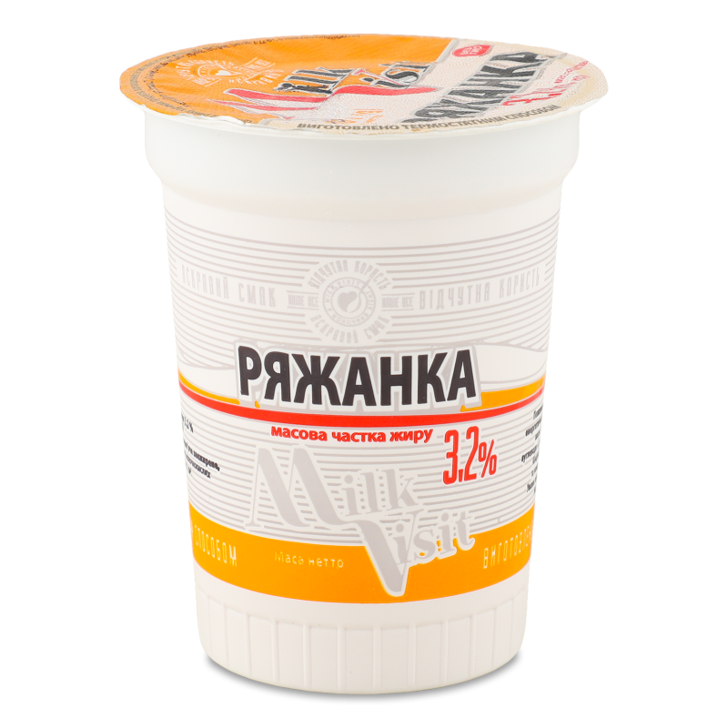 Ряжанка 3,2% 200г стакан Milk Visit