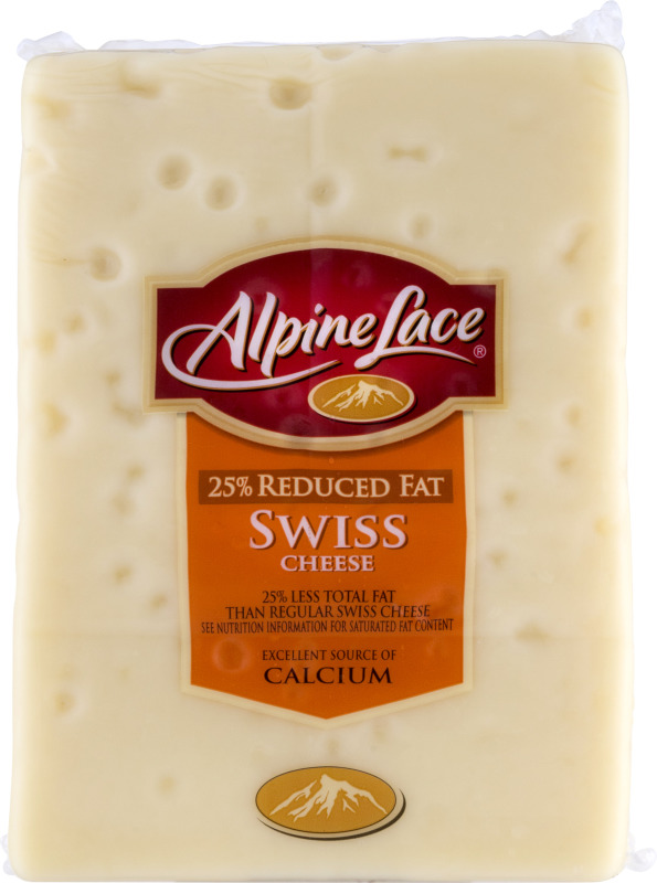 Alpine Lace Swiss Cheese 25 Reduced Fat Alpine Lace(208939700002