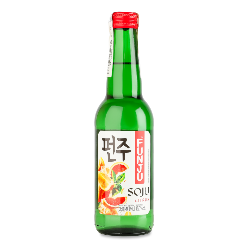 Напій спиртний Soju Цитрус 15% 350мл скло Funju