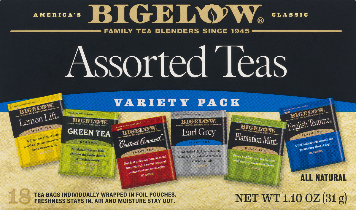 Bigelow Assorted Teas Variety Pack 18 CT Bigelow(72310001923) customers reviews