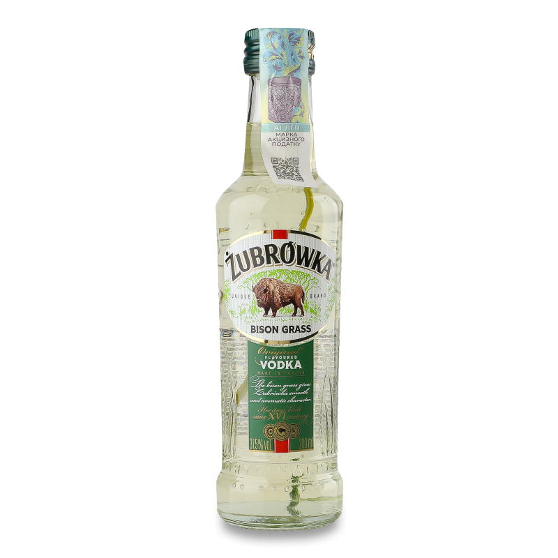 Настоянка Бізон Грасс 37,5% 0,2л Зубровка