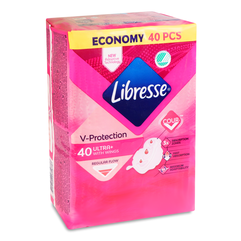 Прокладки гігієнічні Ультра+ Нормал софт 40шт Лібрес