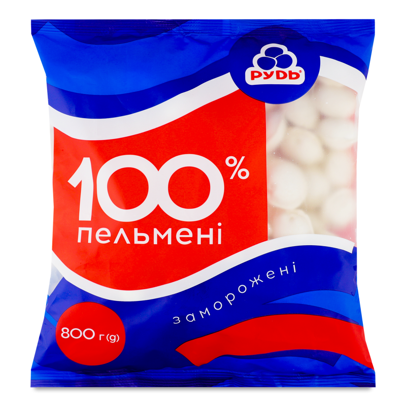 Пельмені 100% 800г п/е Rud