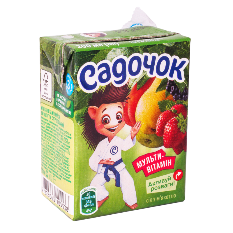 Нектар Мультивітамін 0,2л т/п Садочок