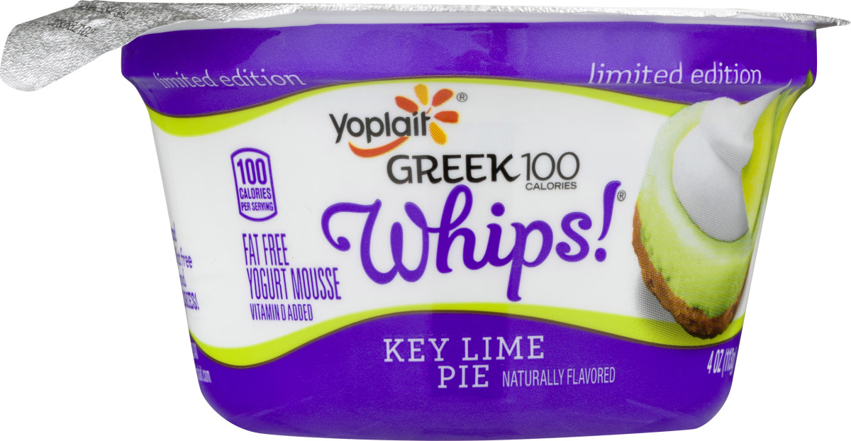 Yoplait Whips! Greek 100 Fat Free Yogurt Mousse Key Lime Pie Yoplait