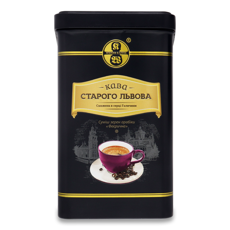 Кава Старого Львова Феєрична мелена смажена 250г ж/б Віденська кава