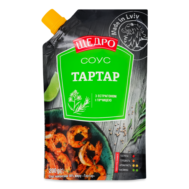 Соус Тартар 200г д/п Щедро