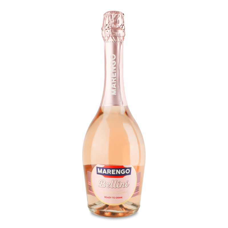 Напій винний ігристий Bellini солодкий рожевий 6-8% 0,75л Marengo