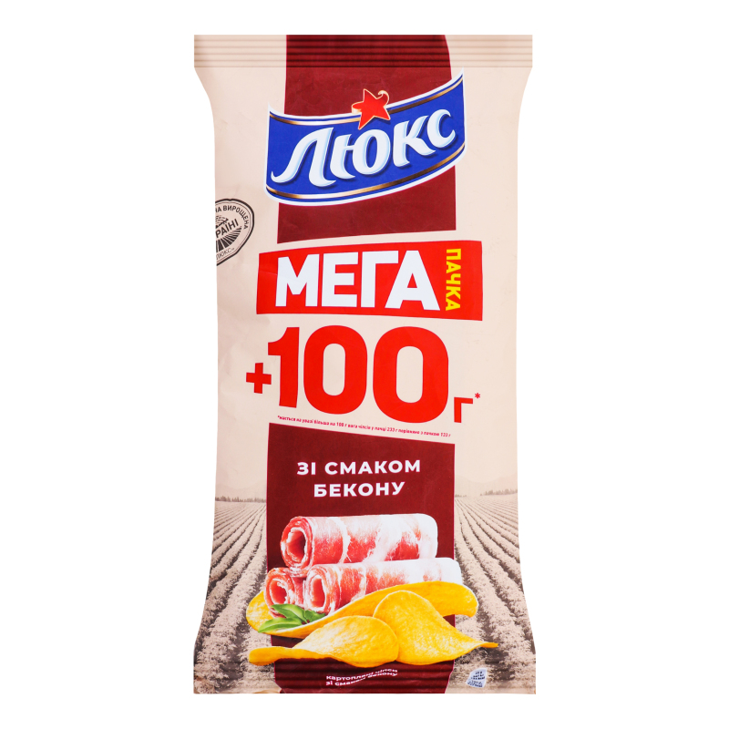 Чіпси картопляні Бекон Люкс м/у