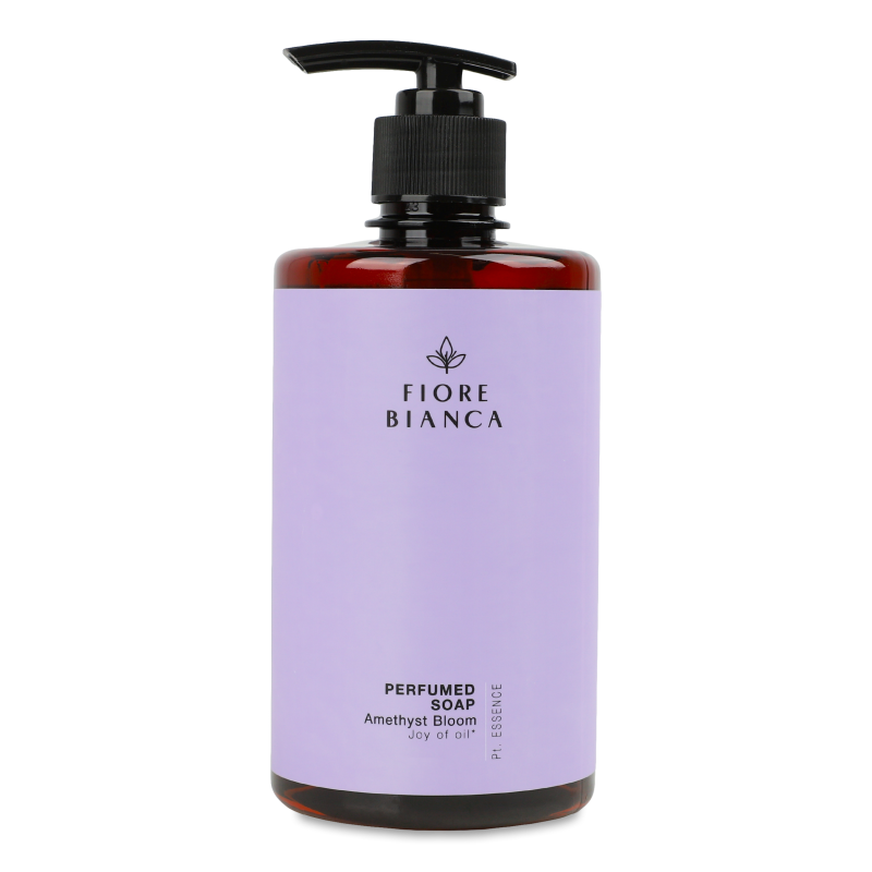 Мило рідке Pastel Essence Amethyst Bloom парфумоване 450г з дозатором Fiore Bianca