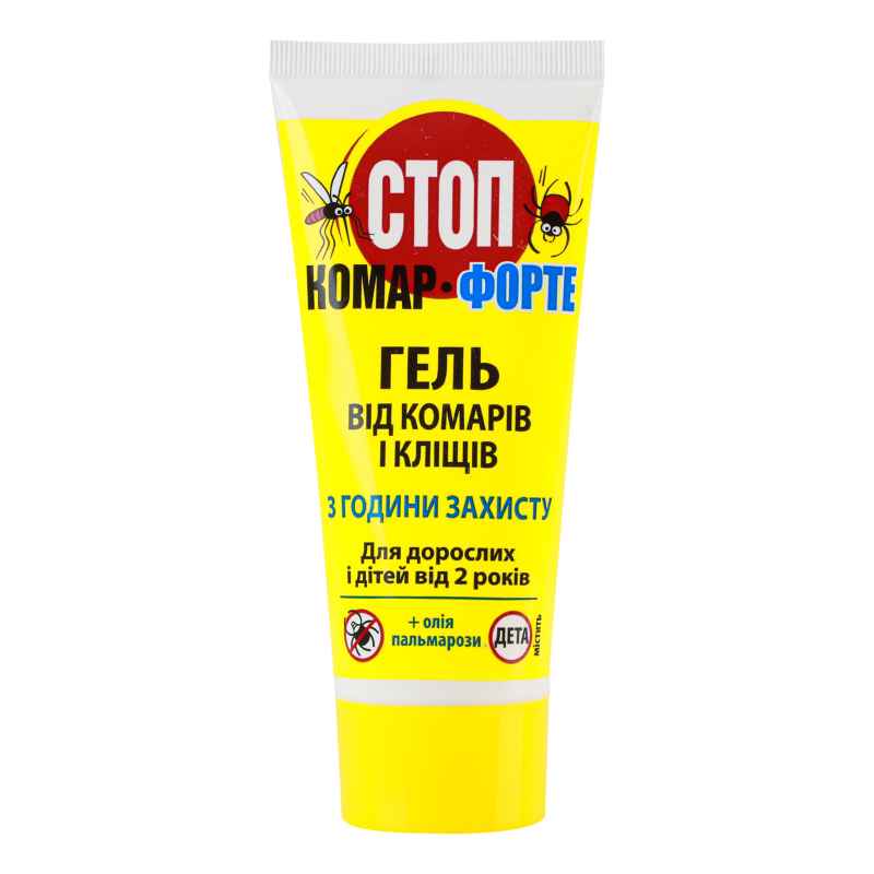 Гель от комаров и клещей Форте Стоп Комар 60мл Стоп Комар(4823110301869 ...
