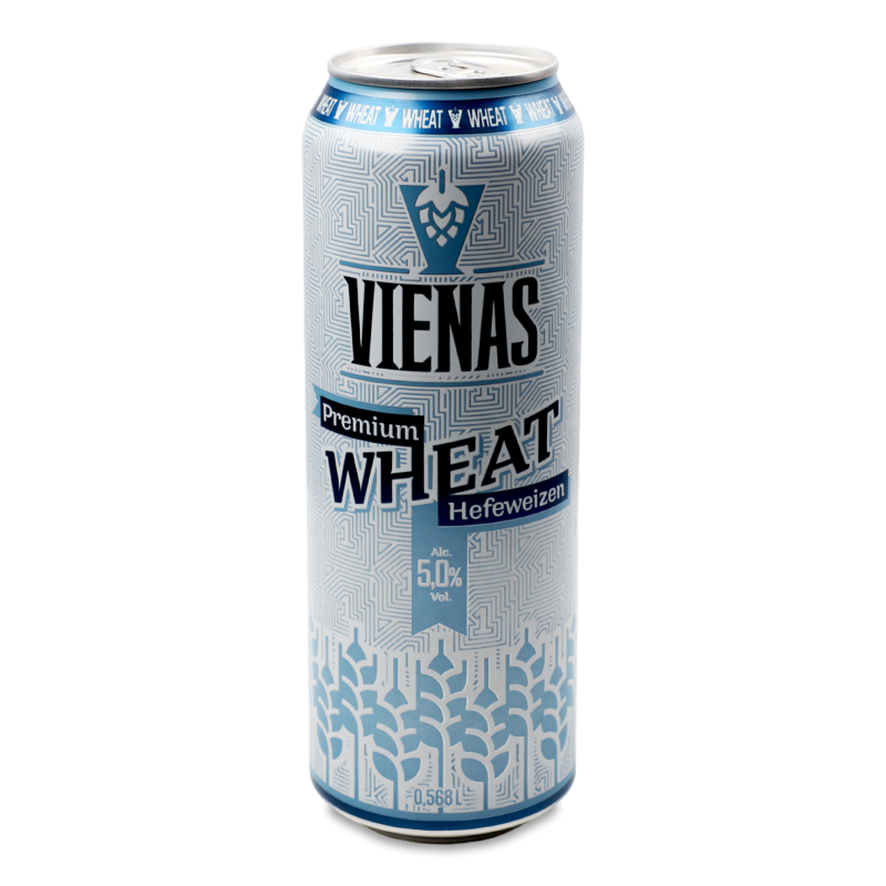 Пиво Пшеничне світле 5% 0,568л ж/б Vienas