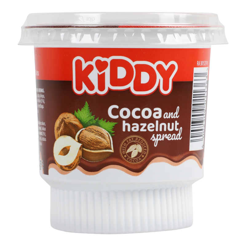 Какао-крем с лесными орехами Cocoa&Hazelnut Kiddy ст 400г Kiddy