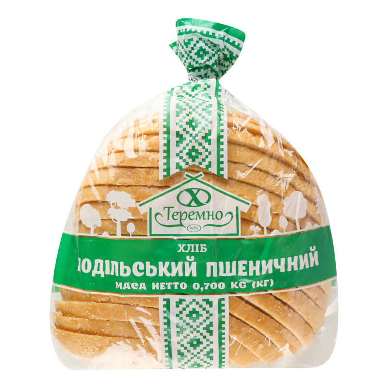 Хліб нарізний Подільський пшеничний Теремно м/у