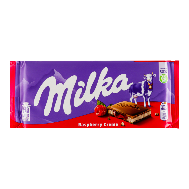 Шоколад молочний Raspberry Creme Milka м/у