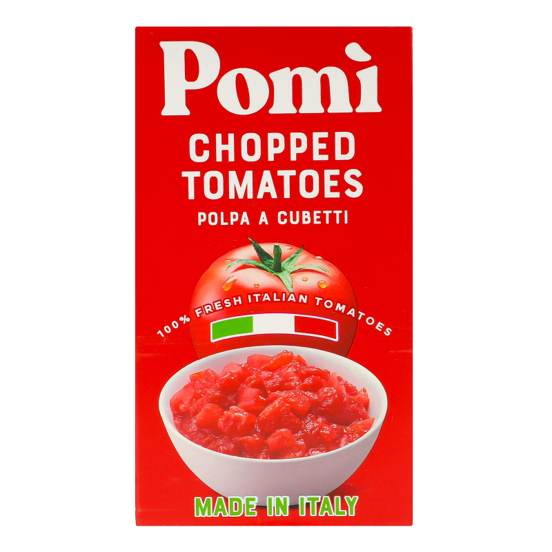 Томати нарізані кубиками пастеризовані Pomi т/п