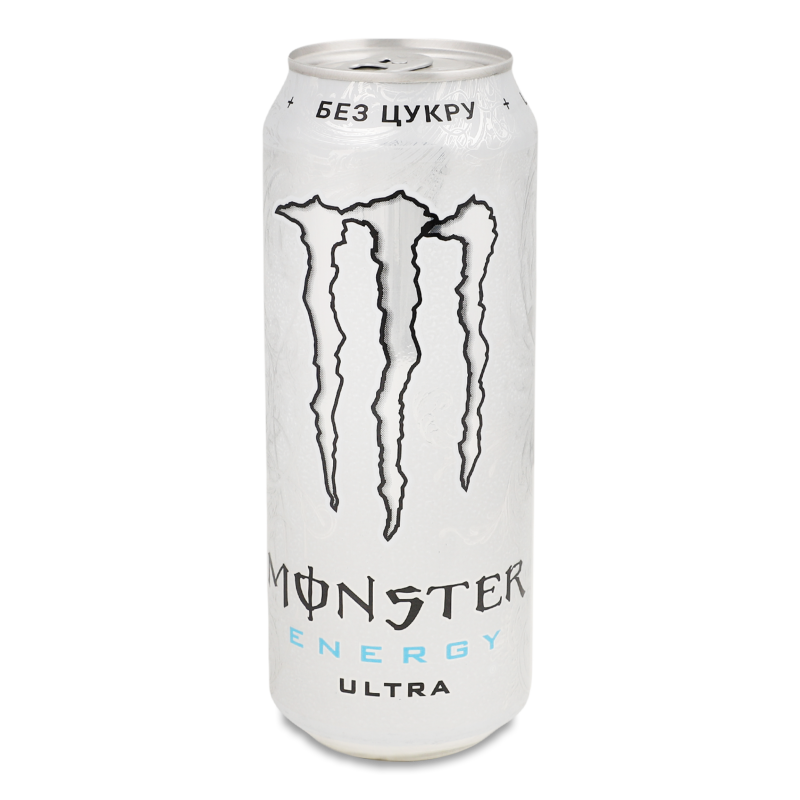 Напій енергетичний безалкогольний Ultra сильногазований 500мл ж/б Monster Energy