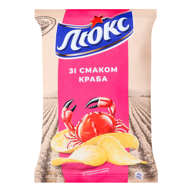 Чіпси зі смаком Краба Люкс 133г Люкс 7622210177261: купить в интернет ...