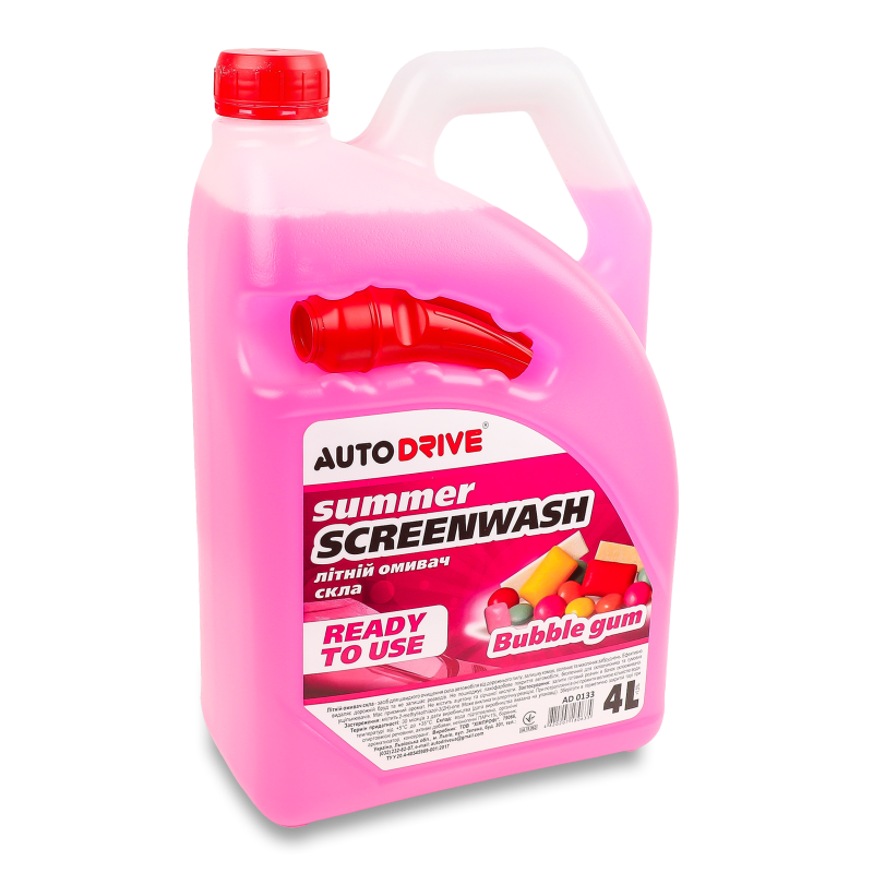 Омивач скла Bubble Gum літній 4л Auto Drive