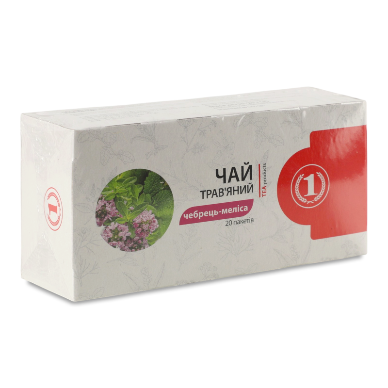 Чай трав’яний Чебрець-меліса 20*1,25г ТМ “1”