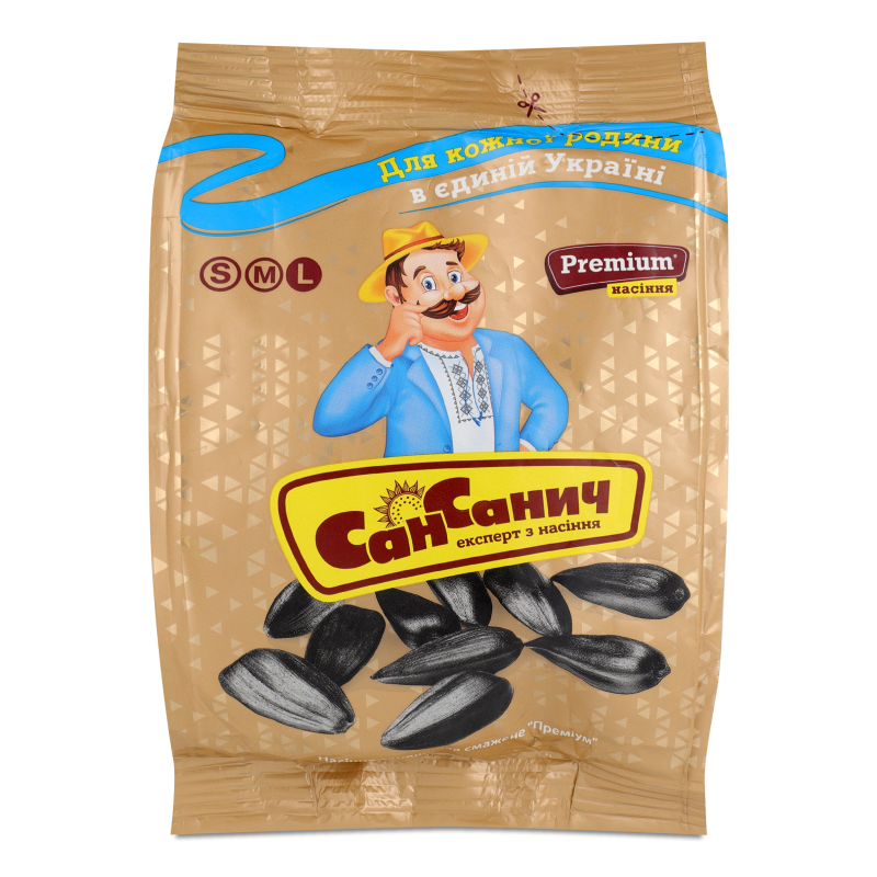 Насіння соняшника Преміум смажене 100г СанСанич