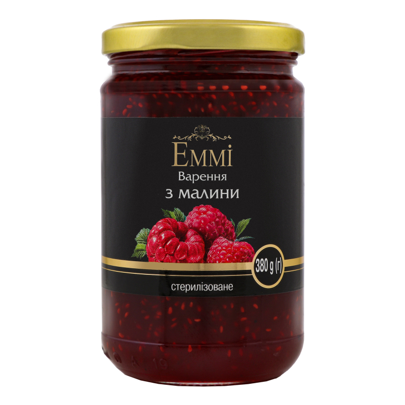 Варення з малини стерилізоване вищого сорту Emmi с/б