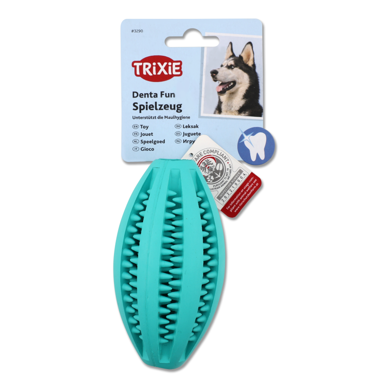 М”яч д/зубів собак Регбі Мінтфреш гума 11см Тріксі