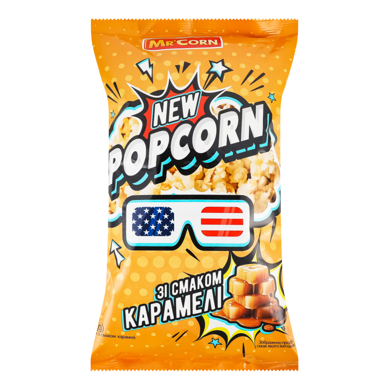 Попкорн со вкусом карамели Mr'Corn м/у 90г Mr'Corn(4820120682643