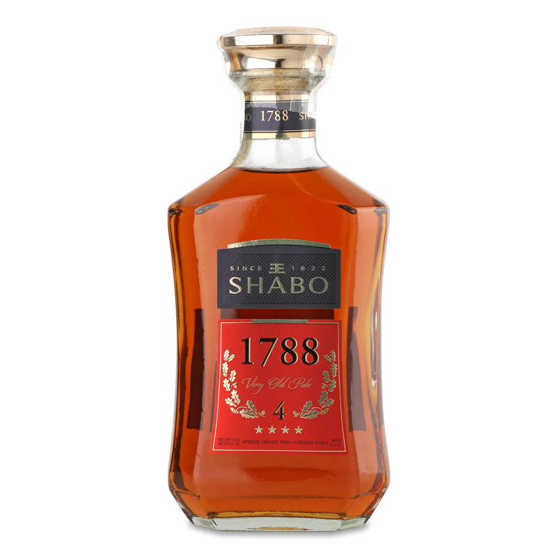 Бренді 1788 **** 40% 0,5л Shabo