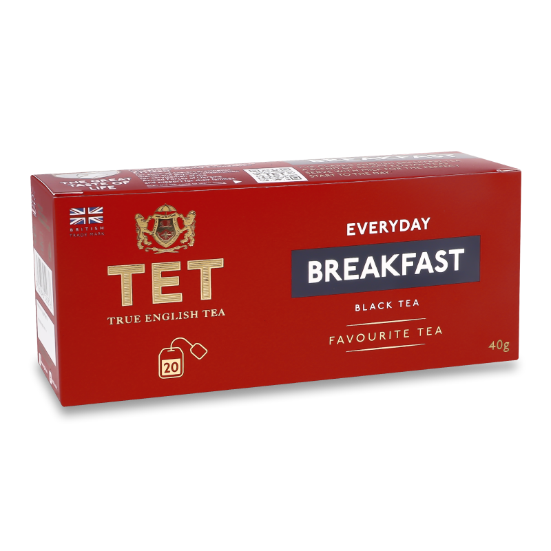 Чай Everyday Breakfast чорний дрібний 20*2г TET