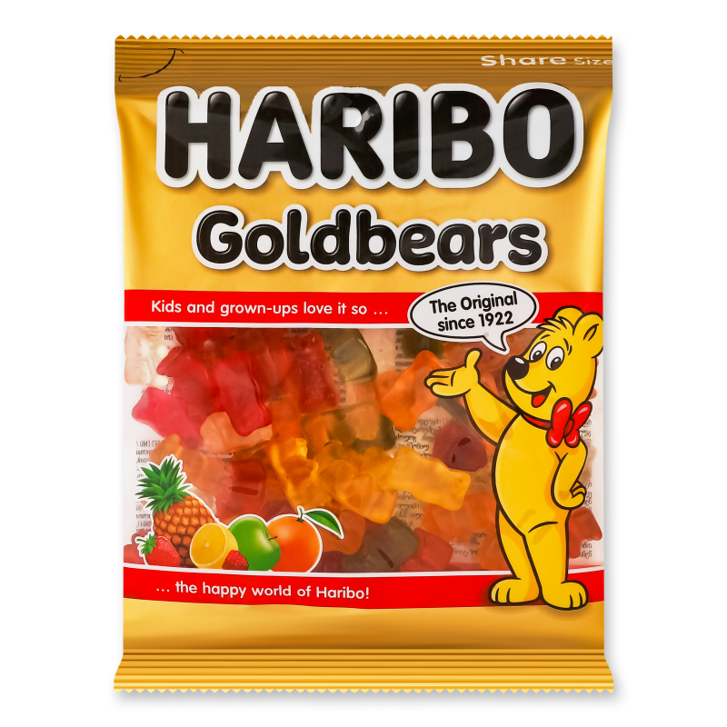 Цукерки жувальні Золоті ведмедики 150г Haribo