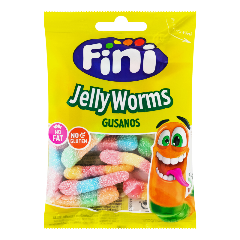 Цукерки желейні Jelly worms Fini м/у