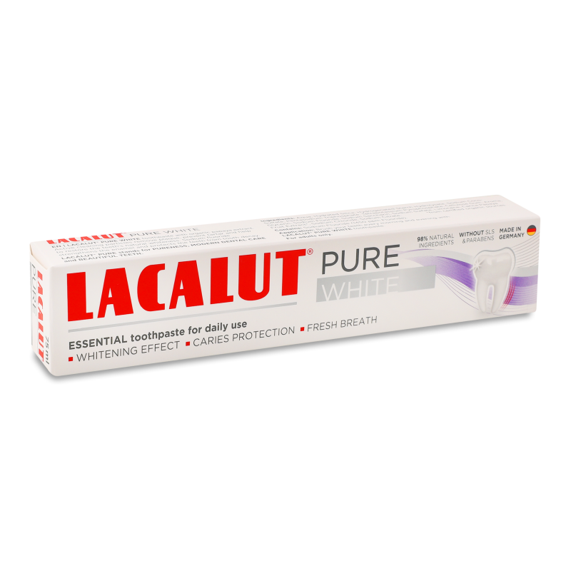 Паста зубна Pure White 75мл Lacalut