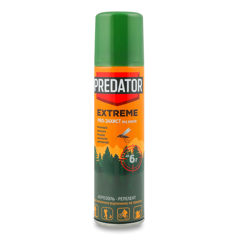 Засіб репелентний Extreme Pro Захист від укусів комах 150мл аерозоль Predator