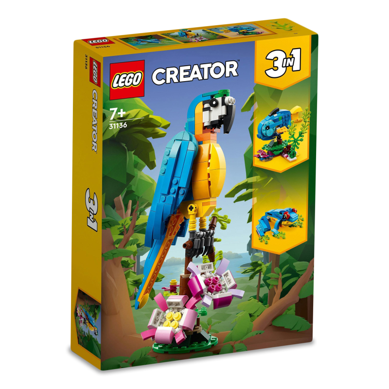 Конструктор Творче будування Екзотичний папуга 31136 Lego