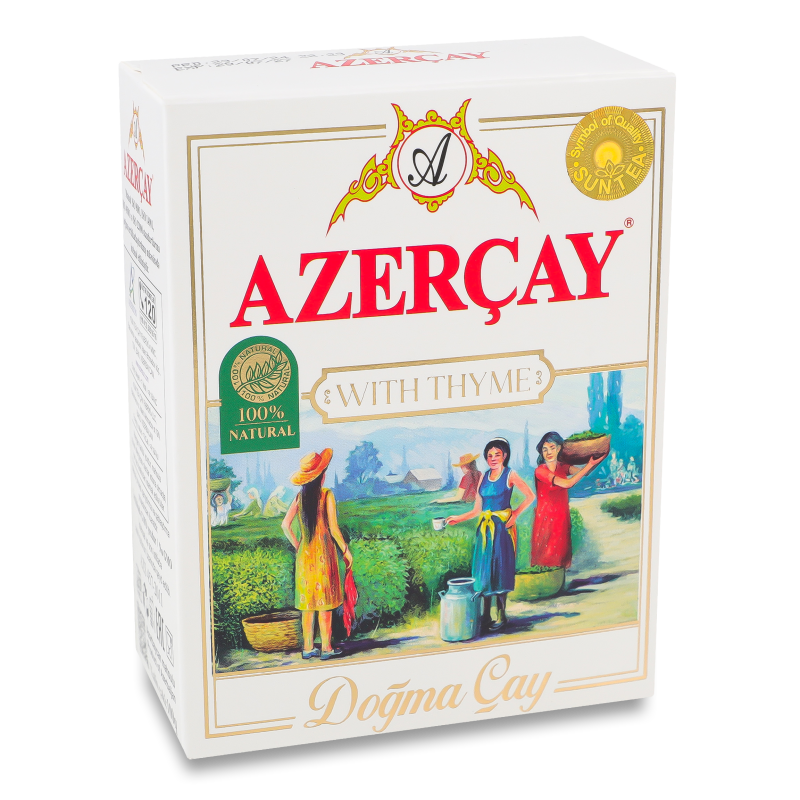 Чай чорний з чабрецем 100г Azercay