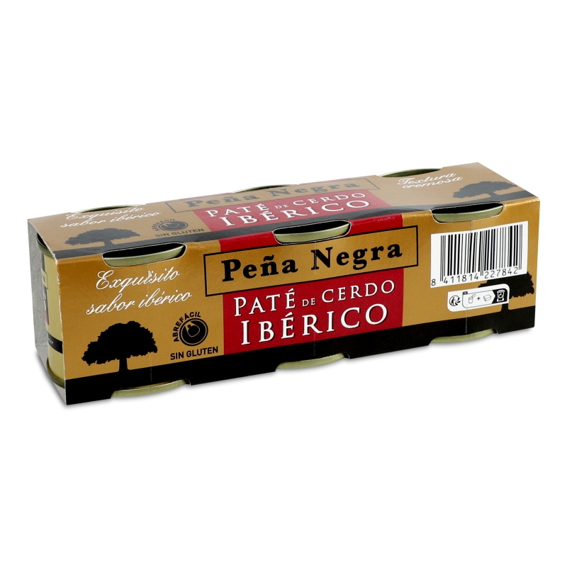 Паштет з свинячої печінки Іберіко 3*83г ж/б з ключем Пена Негра