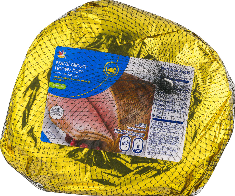 Ahold hickory smoked spiral sliced ham (207210800004)