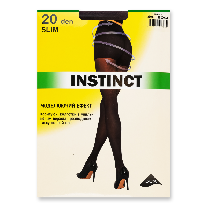 Колготи жіночі Slim bogi 20ден р.4 Instinct