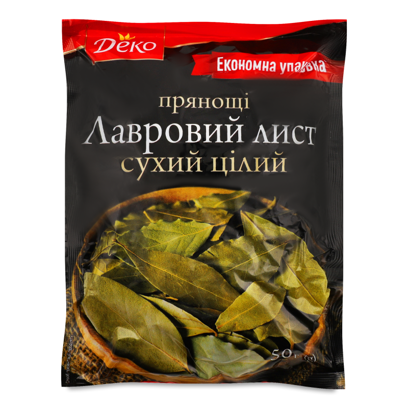 Лист лавровий 50г Деко