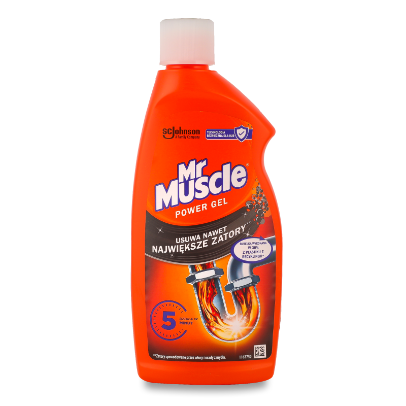 Гель д/прочищення зливних труб Power 500мл Mr.Muscle