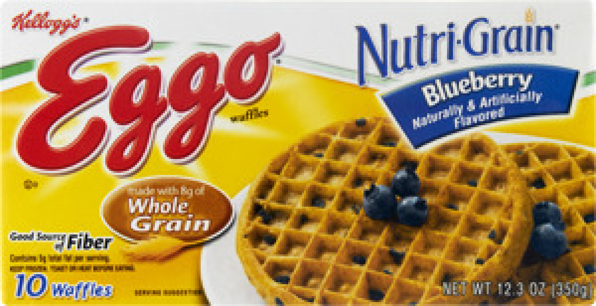 Kellogg's® Eggo® NutriGrain® Blueberry Waffles 10 ct Box Eggo