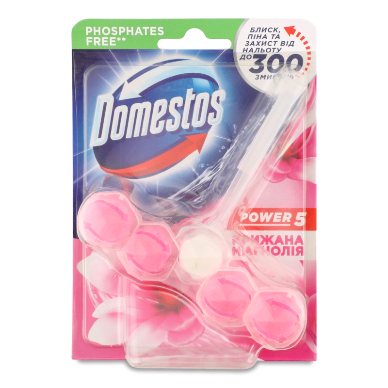 Блок д/очищення унітазу Пауер 5 Крижана магнолія 55г Доместос