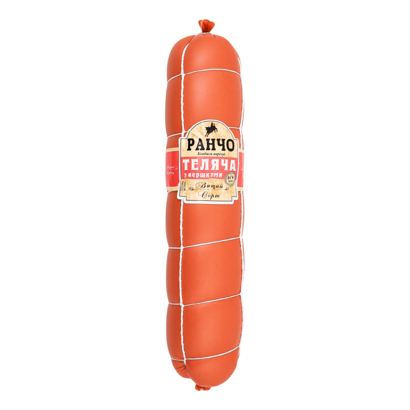 Ковбаса варена Теляча з вершками Ранчо в/с кг